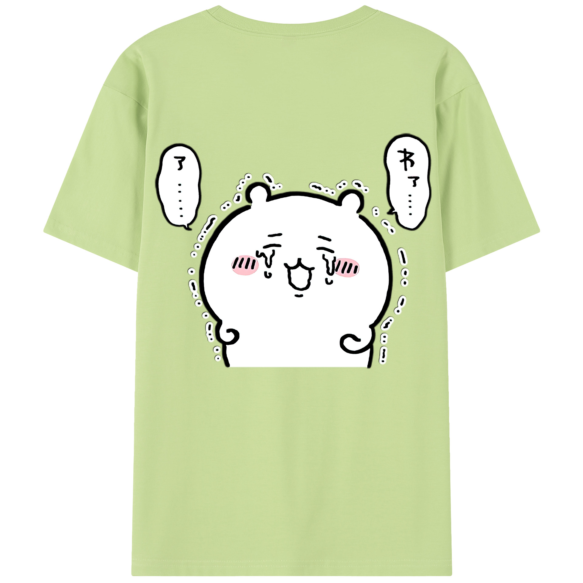 （画像用） ちいかわ ちいかわ Chii-kawa chiikawa 綿100％半袖Tシャツ（背面プリント）